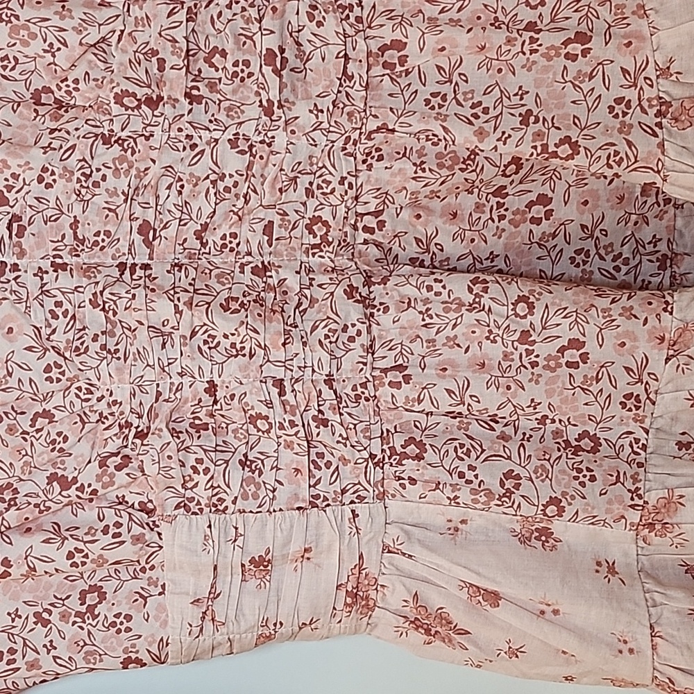 American EAGLE Y2K Baby Doll Ruffled  Floral Pink Dress Size Small - Picture 14 of 16